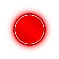 neon rood cirkel banier, neon cirkel png