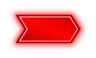 neonroter pfeilbanner, neonpfeil png