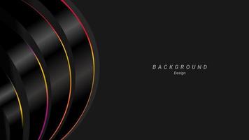 Abstract black minimalist background template design vector