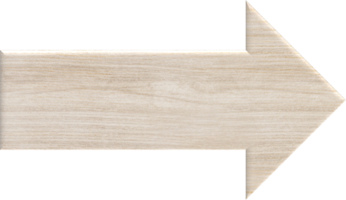 flecha de madera en blanco png