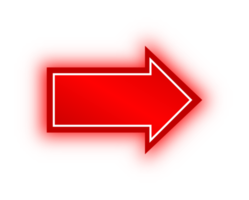 Neon Red Arrow Banner, Neon Arrow png