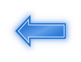 Neon Blue Arrow Banner, Neon Arrow png