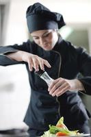 chef preparing meal photo