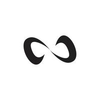 Simple infinity symbol design. Vector illustration