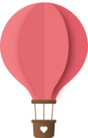 ballon à air chaud en papier, ballon à air chaud découpé en papier png