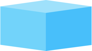 pódio quadrado azul, pódio cubo png