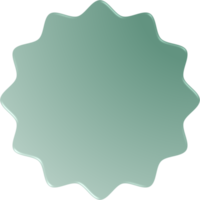 Gradient Wavy Circle, Wavy Circle Button png