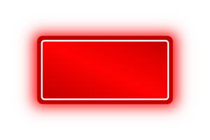 banner retângulo vermelho neon, retângulo neon png