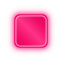 Neon Pink Square Banner, Neon Square png