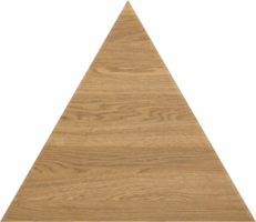 panneau en bois triangle vierge png