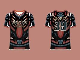 diseño de jersey deportivo con mangas raglán vector