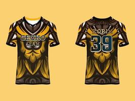 Raglan Sleeves Jersey Design vector