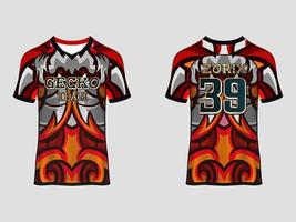 Raglan Sleeves Jersey Design vector