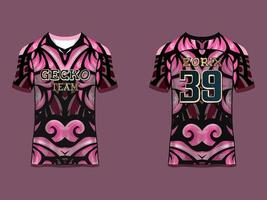 diseño de jersey con mangas raglán vector