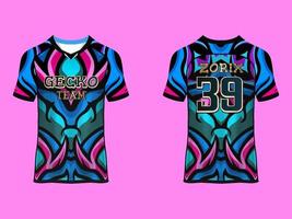 Raglan Sleeves Jersey Design vector