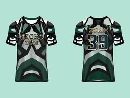 Raglan Sleeves Jersey Design vector