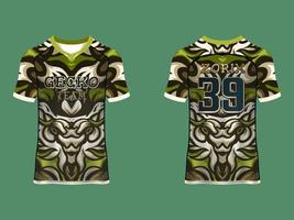 raglan sleeves Sports jersey vector