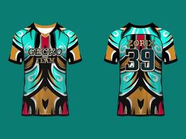 Raglan Sleeves Jersey Design vector