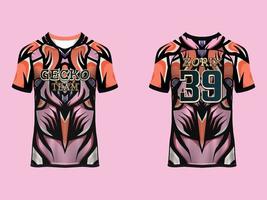 Raglan Sleeves Jersey Design vector