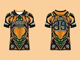 Raglan Sleeves Jersey Design vector