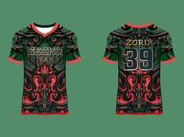 raglan sleeves Sports jersey design vector