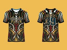 Raglan Sleeves Jersey Design vector