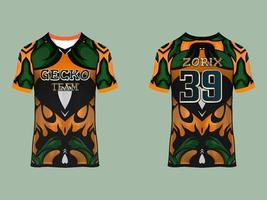 Raglan Sleeves Sports Jersey Design vector