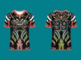 Raglan Sleeves Sports Jersey Design vector