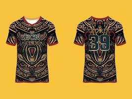 Raglan Sleeves Sports Jersey Design vector