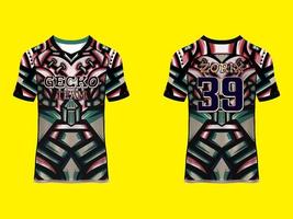 Raglan Sleeves Uniform Jersey vector