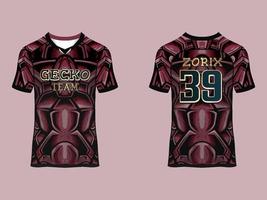 Raglan Sleeves Jersey Design vector