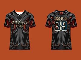 diseño de jersey con mangas raglán vector