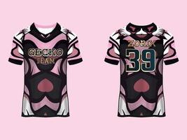 Raglan Sleeves Sports Jersey Design vector