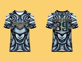 Raglan Sleeves Sports Jersey Design vector