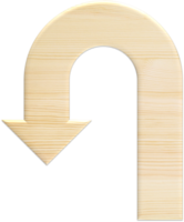 Blank Wooden Arrow png