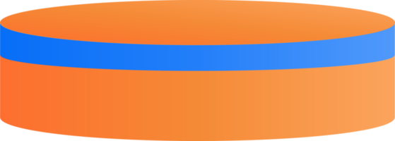 podium orange pour la présentation du produit png