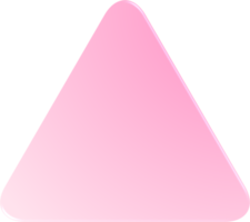 triángulo degradado, botón de triángulo degradado png