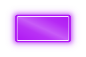 neon Purper rechthoek banier, neon rechthoek png