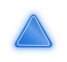 Neon Blue Triangle Banner, Neon Triangle png