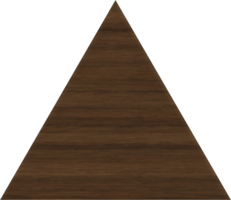 cartel de madera de triángulo en blanco png