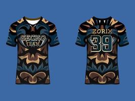 Raglan Sleeves Jersey Design vector