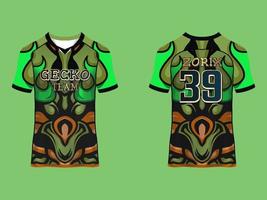 Raglan Sleeve Sport Jersey Uniform and Team vector