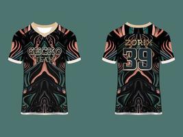 Raglan Sleeves Sports Jersey Design vector