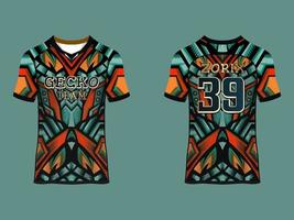 Raglan Sleeves Uniform Jersey vector