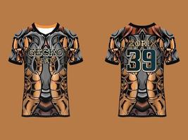 Raglan Sleeves Jersey Design vector