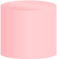 podium de cylindre rose, podium de produit de cylindre png