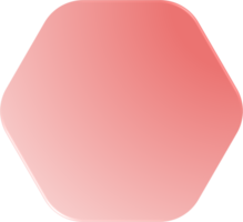 Red Gradient Hexagon, Gradient Hexagon Button png