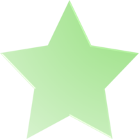 Green Gradient Star, Gradient Star Button png