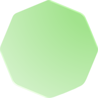 Green Gradient Octagon, Gradient Octagon Button png