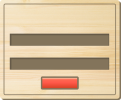 Wooden Panel For Game UI In Cartoon Style png